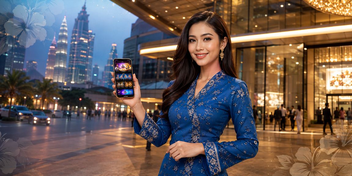 Pengguna Kuala Lumpur membuat deposit menggunakan telefon untuk bermain Blackjack
