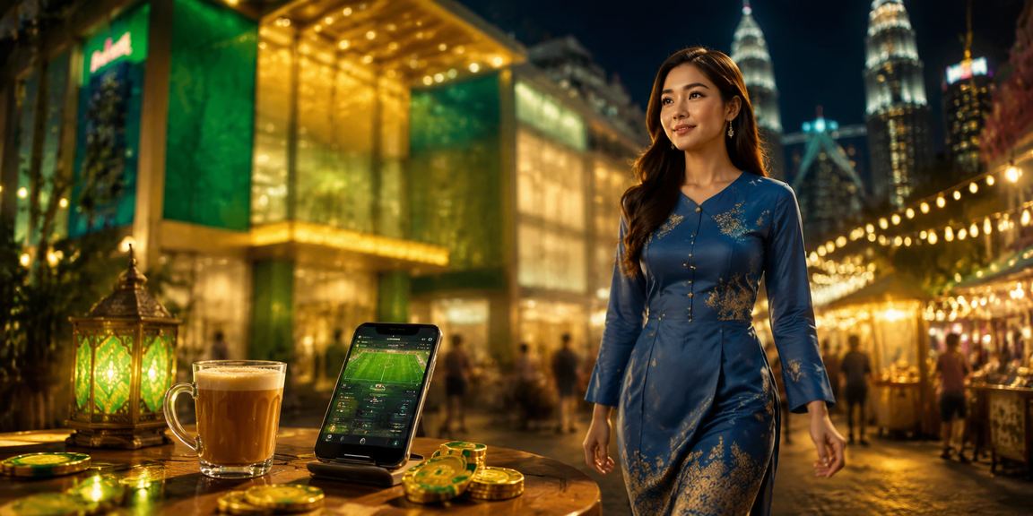 Pengguna Kuala Lumpur mendaftar akaun kasino mudah alih dalam baju kurung