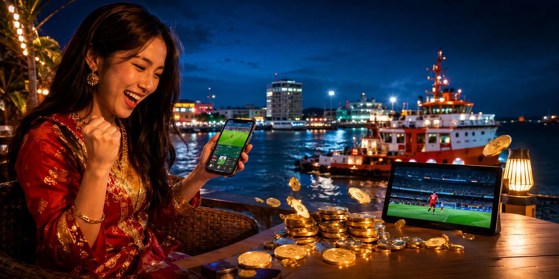 Pengguna Malaysia mengakses platform permainan dalam talian dari telefon bimbit